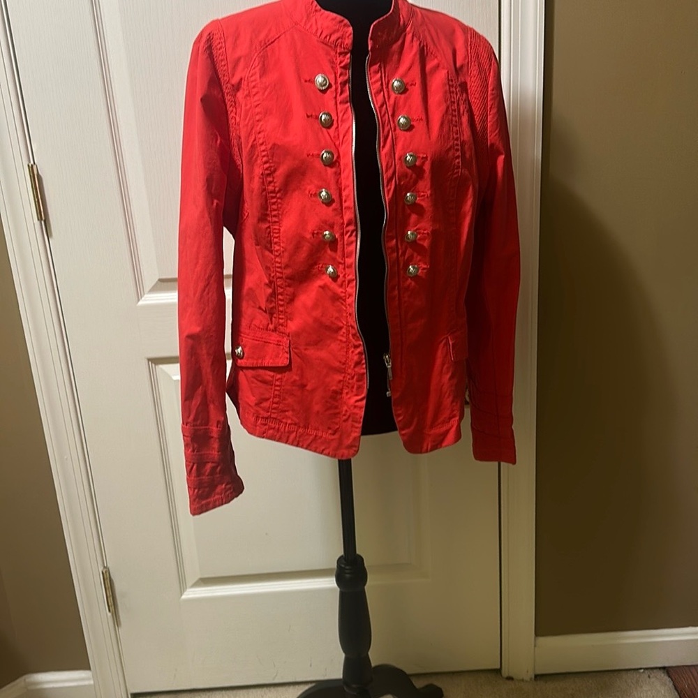 INC International Concepts Reddish Orange Jacket Never Worn